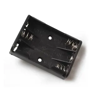 3 X 1.5V AAA Battery Case Holder Box Cover With PC Pins, 3 aaa Battery Holder