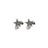 Boucles d'oreilles clous vintage en alliage sans perçage pour hommes et femmes, luxe léger haut de gamme, étoile à huit branches et étoile à cinq branches, sans retraitement après utilisation