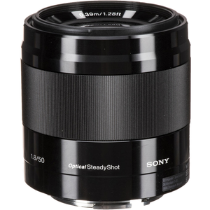 Objectif plein format E 50mm F1.8 OSS (SEL50F18) (Noir) Fabriqué en Chine, grande ouverture, deux fois plus lumineux que F/4, offrant un contrôle accru et - Product Image 2