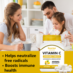 Comprimés à croquer de vitamine C saveur orange, soutien immunitaire et antioxydant, personnalisés OEM - Product Image 2