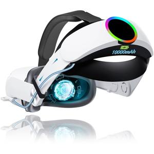 Sangle de batterie OEM pour Meta <span class=keywords><strong>Quest</strong></span> <span class=keywords><strong>2</strong></span> Commande en gros <span class=keywords><strong>Prix</strong></span> de gros 10000mAh Charge rapide 8H Playtime - Product Image 2