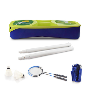 Ensemble <span class=keywords><strong>de</strong></span> supports pour filet <span class=keywords><strong>de</strong></span> tennis et <span class=keywords><strong>de</strong></span> <span class=keywords><strong>badminton</strong></span> avec bâtons et raquettes Logo personnalisé pliable extérieur intérieur portable assemblage simple - Product Image 2