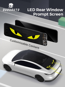 Duduauto Tùy Chỉnh Nội Dung Hình Mắt Thiết Kế Đầy Đủ Màu Sắc 20X64 Pixels Bt Kết Nối <span class=keywords><strong>USB</strong></span> Powered LED Phía Sau Cửa Sổ Màn Hình Nhanh - Product Image 6