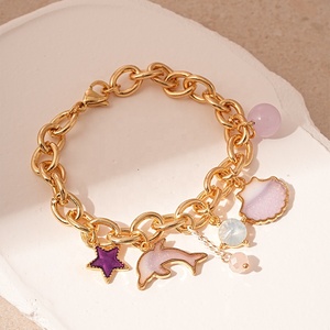 Bracelet de luxe style bohème pour les vacances, avec pendentifs perle, coquillage et étoile de mer, bracelet DIY pour femme, bijoux de plage tendance - Product Image 3