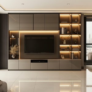 Mobile TV in Legno e Elegante Mobile TV Moderno Nero di Lusso Economico, Set di Mobili Personalizzati <span class=keywords><strong>per</strong></span> <span class=keywords><strong>Soggiorno</strong></span>, Solo <span class=keywords><strong>per</strong></span> Te - Product Image 1