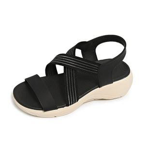 Women Summer New Soft Bottom Wedge <b>Sandals</b> Thick Bottom Comfortable European American Beach <b>Sandals</b> - Product Image 6