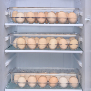 Plastic Egg Holder Pet Plastic Home Refrigerator Fresh Storage Egg Storage Box Egg Holder Tray