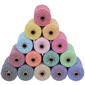 OKAY 3mm Cotton Bakers Twine Geschenks chnur, Ballen presse, Metzger garns eil