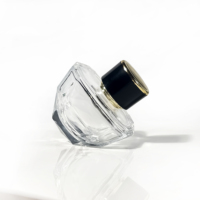 Boîte à parfum vide transparente de forme unique, emballage cosmétique, flacon d'huile essentielle 80 ml, flacon de parfum de luxe transparent