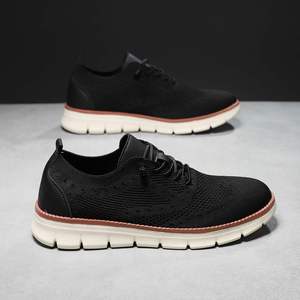Chaussures de sport rétro personnalisées pour hommes, confortables et souples, avec fermeture éclair, baskets grande taille, tige en tissu extensible, vente en gros, usine OEM ODM - Product Image 3