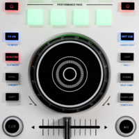 Controlador MIDI de Bolsillo de 4 Canales Accuracy Pro Audio MID34, Controlador DJ/Consola de Audio, Mezclador de DJ Profesional, Reproductor de Música
