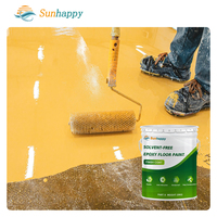 Peinture époxy sans solvant et inodore, revêtement en résine à faible teneur en COV de qualité alimentaire pour surfaces intérieures d'hôpitaux, d'écoles et de cuisines