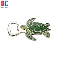 Décapsuleur en alliage de zinc émaillé en forme de tortue de mer, aimant de réfrigérateur, décapsuleur de bière tortue, fabrication sur mesure en usine depuis 20 ans