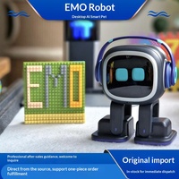 Robot intelligent EMO, robot de compagnie de bureau avec réveil, jouet intelligent et mignon EMO Go Home, compagnon électronique pour enfants