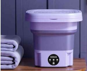 8L Mini Laundry Washer Laundry <b>Machine</b> Foldable <b>Washing</b> <b>Machine</b> With Spin Dryer for Underwear <b>Kids</b> Baby Pet Clothes Socks - Product Image 5