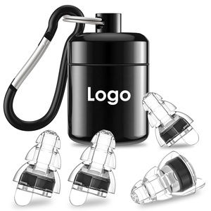 จุกอุดหูสำหรับฟังเพลง 24 เดซิเบล ใช้ซ้ำได้ กันเสียง ป้องกันเสียงรบกวน ซิลิโคนนุ่ม กันน้ำ ลดเสียงรบกวน จุกอุดหูซิลิโคนเพื่อความปลอดภัยสำหรับคอนเสิร์ต - Product Image 1