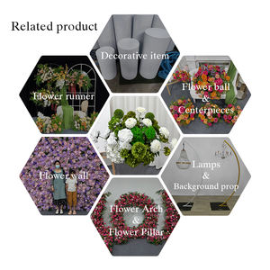 Conjunto de Arreglos Florales Artificiales de Seda Realista en Tonos Frescos Blanco y Verde para Decoración de Bodas, Banquetes y Eventos - Product Image 5