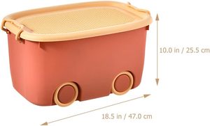 Boîte de rangement pour jouets en plastique moderne, panier en plastique de grande capacité pour vêtements de bébé, boîte de rangement pour vêtements d'enfants - Product Image 2