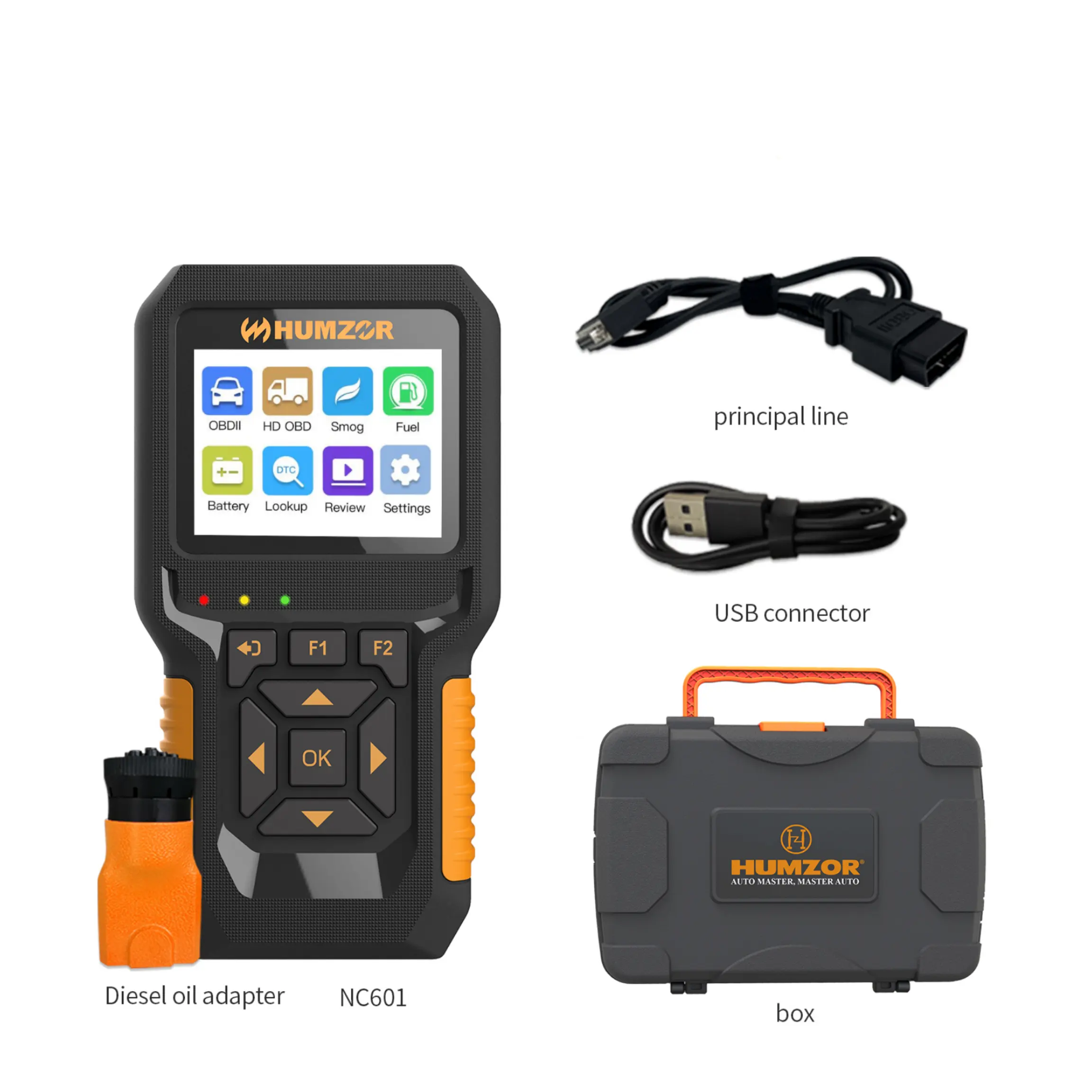 Humzor NexzCheck 601 Code Reader OBD2 for Both Diesel and Gasoline Vehicles