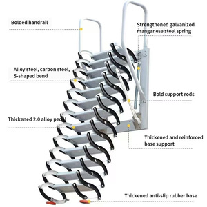 Ventes directes d'usine Échelle télécommandée électrique robuste Échelle de <span class=keywords><strong>grenier</strong></span> de levage électrique automatique à bas <span class=keywords><strong>prix</strong></span> - Product Image 5