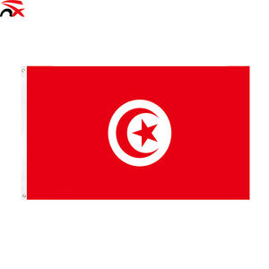 Drapeaux sportifs personnalisés populaires du drapeau tunisien, série de produits, lunettes, cape, drapeau, cadeaux promotionnels - Product Image 1