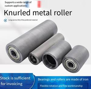 Aniknurled tırtıllı takipçisi tekerlek demir tekerlek güçsüz makaralı konveyör basınç tekerlek Metal çift rulman kasnak aşınmaya dayanıklı Emb - Product Image 2