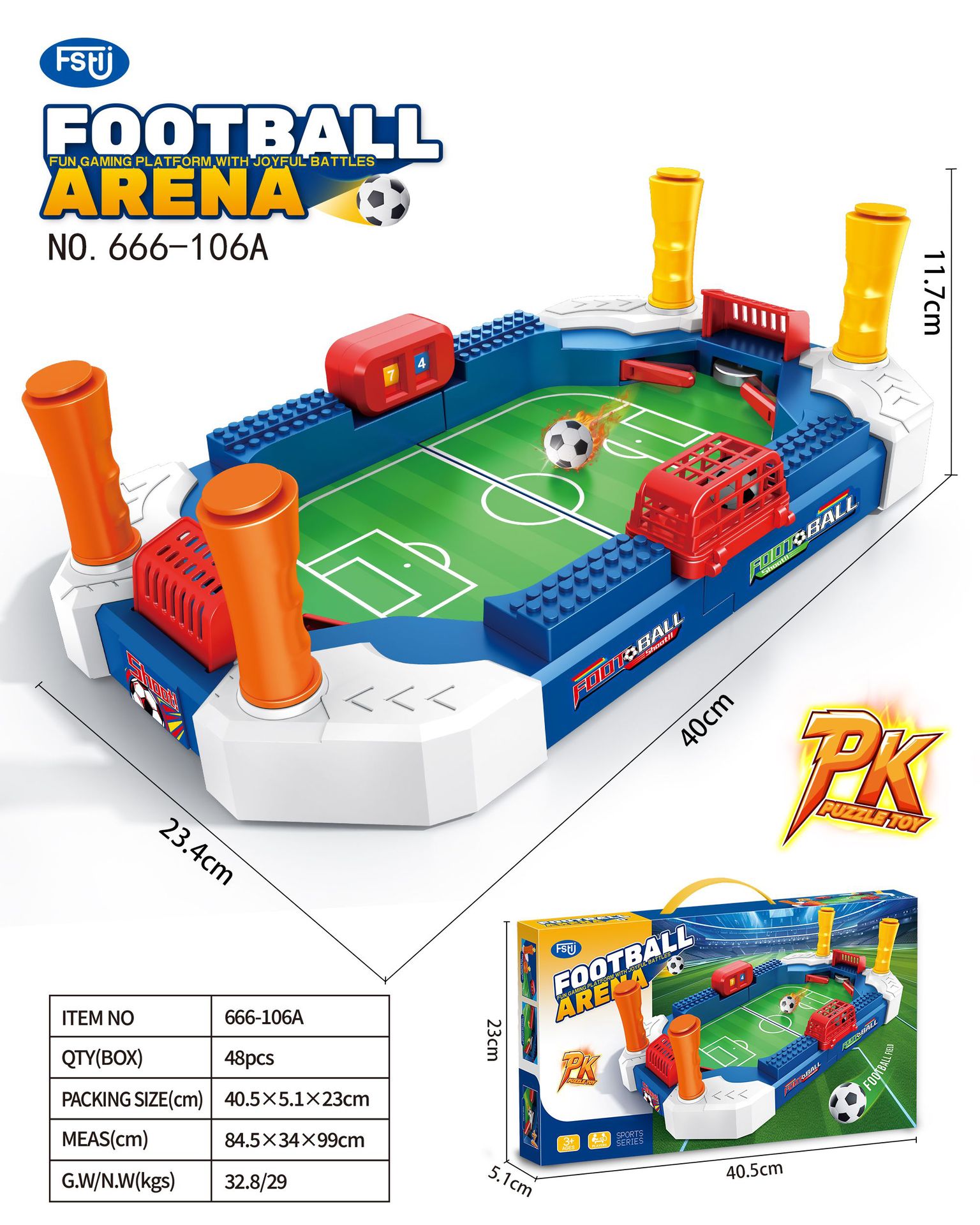 666-106a Campo da calcio medio - Ordine minimo 48 scatole