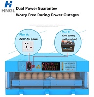 Incubadora para 192 Huevos con Volteo Automático, Temperatura Constante y Pantalla Digital para Pollos, Patos, Gansos y Aves de Corral