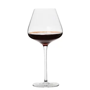 Premium Silver Unique Creative Decoration Lead Free Crystal Glass Wine Glass Champagne Flute Copa de Vino de Cristal
