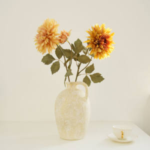 Yapay çiçek 2 kafa güneş krizantem düğün dekorasyon fabrika toptan çiçek ev mobilyası - Product Image 2