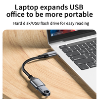Câble OTG 3.2 USB-C vers USB, adaptateur OTG 5 Gbps avec prise en charge de la caméra/lecteur de carte pour Android, clavier externe, câble adaptateur OTG 3.0