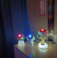 Chambre à coucher romantique lumières d'ambiance cadeau créatif plein d'étoiles veilleuse nouveaux astronautes espace lampe de