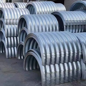 ASTM Standard Non-Alloy Cold Rolled Corrugated Steel <strong>Pipe</strong> (CMP) Culvert <strong>Pipe</strong> Tolerance 1% Theoretical Weight For Road Drainage - Product Image 1
