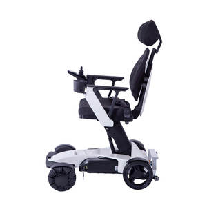 Gran oferta 2025, silla de ruedas eléctrica motorizada plegable de aluminio ligero para personas discapacitadas, controlada por Bluetooth - Product Image 2