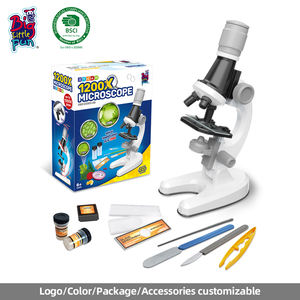 耐久性のあるプラスチックで作られた子供のための1000x学生生物実験室玩具顕微鏡教育楽しい実験キット - Product Image 2