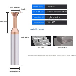 เครื่องตัดเดือยแบบแข็ง 45/60 องศา สำหรับเหล็กและอลูมิเนียม - Product Image 2