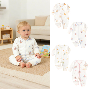 Combinaison <span class=keywords><strong>pour</strong></span> nouveau-né en coton 100% de qualité supérieure, classe A, OEM/ODM personnalisé, body doux <span class=keywords><strong>pour</strong></span> bébé, utilisation quotidienne toute saison, petit MOQ disponible - Product Image 1