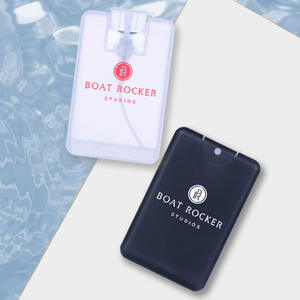 El dezenfektanı cep parfüm kredi kartı sprey şişe Mini siyah beyaz kırmızı 20ml serigrafi özelleştirilmiş pompa püskürtücü ST - Product Image 1