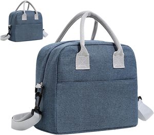 Fashion Casual <b>School</b> Student Insulated Portable Lunch <b>Bag</b> Waterproof Polyester <b>Hand</b> Carry Zipper Closure Travel - Product Image 3