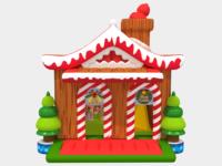 Glissière gonflable de château de videur de cavalier d'enfants de videur gonflable de Noël combinée pour la partie