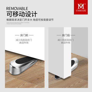 Fermaporta a cuneo in lega di zinco Meilong Hardware, fermaporta in gomma <span class=keywords><strong>per</strong></span> <span class=keywords><strong>doccia</strong></span> in vetro - Product Image 3