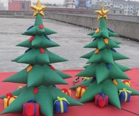Décorations de Noël gonflables personnalisées en tissu Oxford : arche, sapin de Noël, boule décorative pour exposition extérieure sur pelouse ou centre commercial