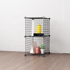 Estante de Almacenamiento de Alambre para el Hogar, Tamaño Pequeño, Panel de Rejilla en Color Negro o Blanco - Product Image 2