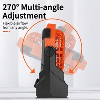 Ventilateur de camping rechargeable Hi Heart Rabbit X3 20000mAh avec lumière LED, plus de 12 heures de fonctionnement silencieux (37-45dB) pour tente, randonnée et voyage