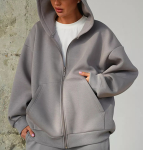 Sudadera con Capucha Personalizada con Logotipo, Bordado 3D de Alta Calidad, Estampada, con Cierre, Talla Grande, Forrada, Tejida, Ecológica, con Hombros Caídos para Hombre - Product Image 1