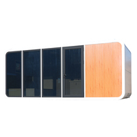 Tiny House de Luxe, Capsule Spatiale Préfabriquée Entièrement Equipée avec Jardin, Caravane en Acier Durable, Maison Apple