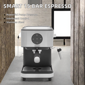 Machine à café expresso électrique intelligente avec réservoir d'eau automatique de 1,5 L, 15 bars, bouton numérique, pour la maison et les hôtels - Product Image 6