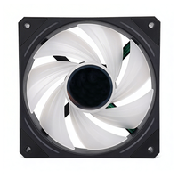 Ventilateur de refroidissement PC noir haute performance, flux d'air PWM 120 mm, ventilateur de boîtier PC pour ARGB