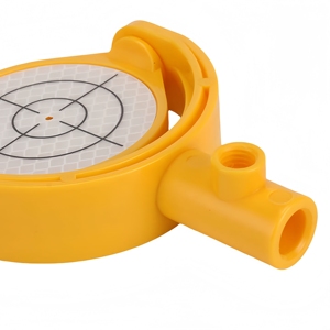 <span class=keywords><strong>Mini</strong></span>-prisme de topographie, cible réfléchissante avec support, en plastique ABS jaune, diamètre 60 mm, avec réticule imprimé - Product Image 4