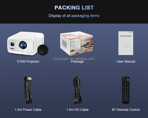 <span class=keywords><strong>4000</strong></span> lumens D10S v660 chip nhà 1080P 4K video 8K khả năng giải mã rạp chiếu phim thông minh màn hình lớn Máy chiếu mini - Product Image 6